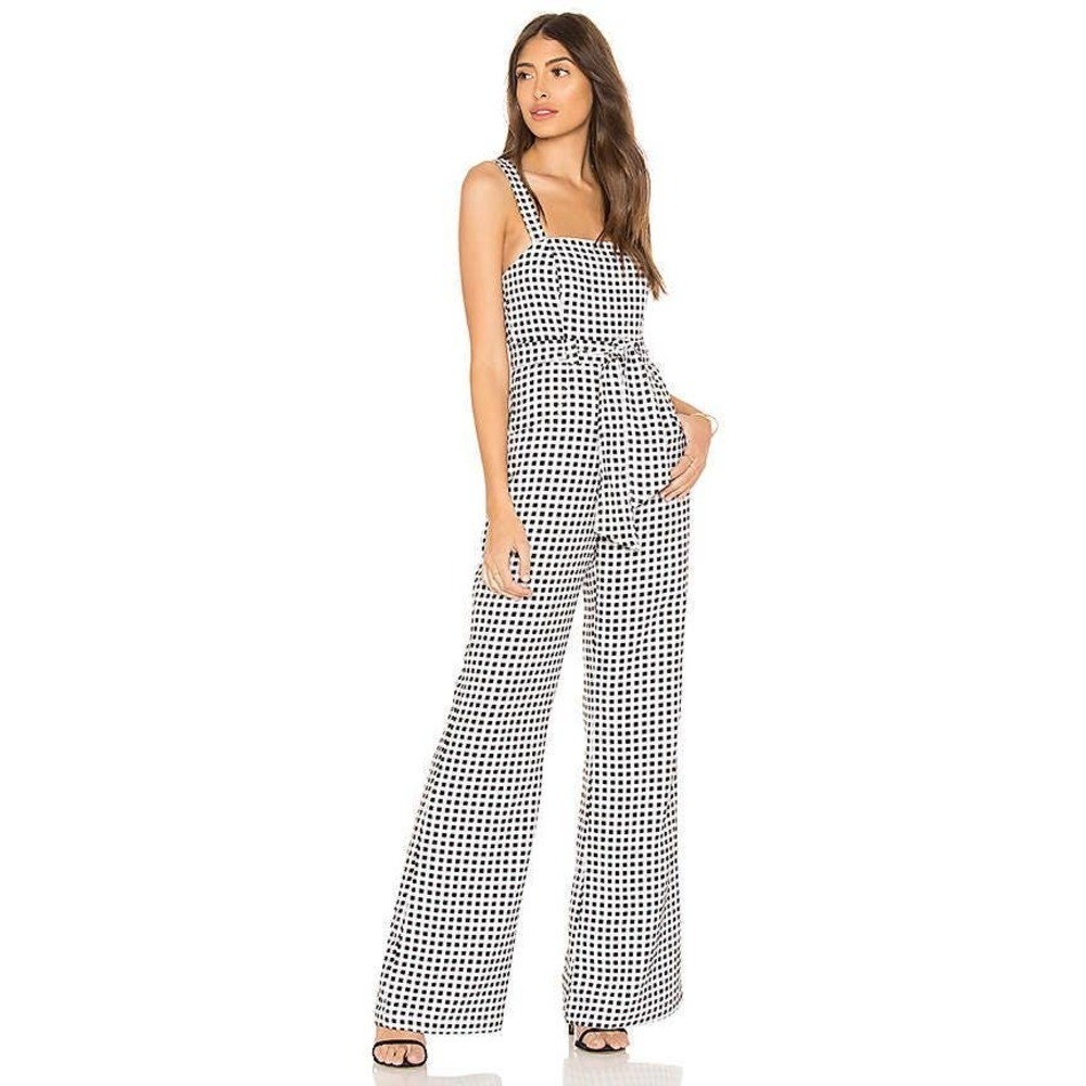 Likely Black and White Checkered Jumpsuit